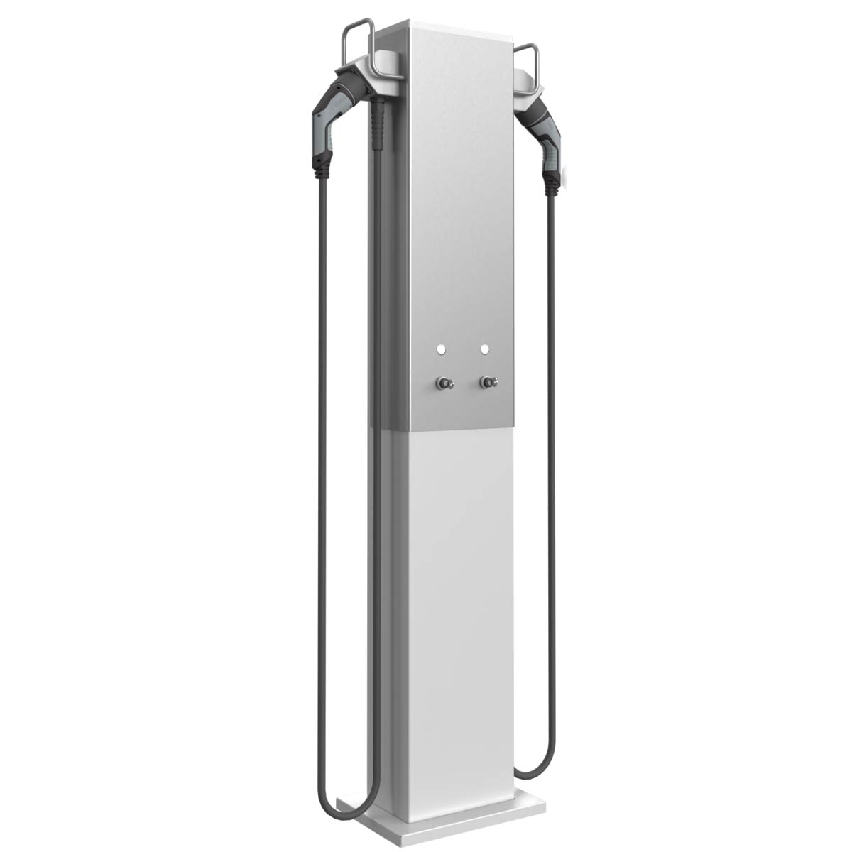 Ladesäule Draw BASIC Charge 2 - 22kW/32A - 11kW/16A mit 2x Typ 2 Ladekabel