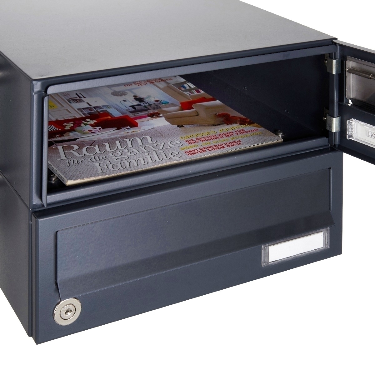 20er Edelstahl Briefkastenanlage freistehend Design BASIC Plus 385XP ST-T - RAL nach Wahl 20er Edelstahl Briefkastenanlage freistehend Design BASIC Plus 385XP ST-T - RAL nach Wahl