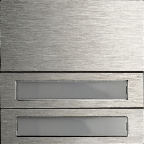 Gira System 106 Ruftastenmodul 4fach mit Inbetriebnahme-Tasten - 1-4 Taster 5539000