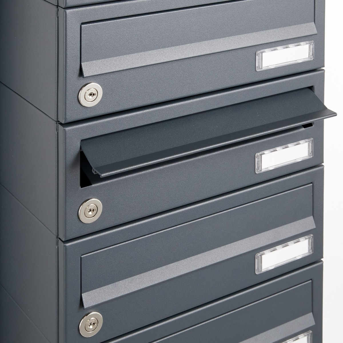 20er Edelstahl Briefkastenanlage freistehend Design BASIC Plus 385XP ST-T - RAL nach Wahl 20er Edelstahl Briefkastenanlage freistehend Design BASIC Plus 385XP ST-T - RAL nach Wahl