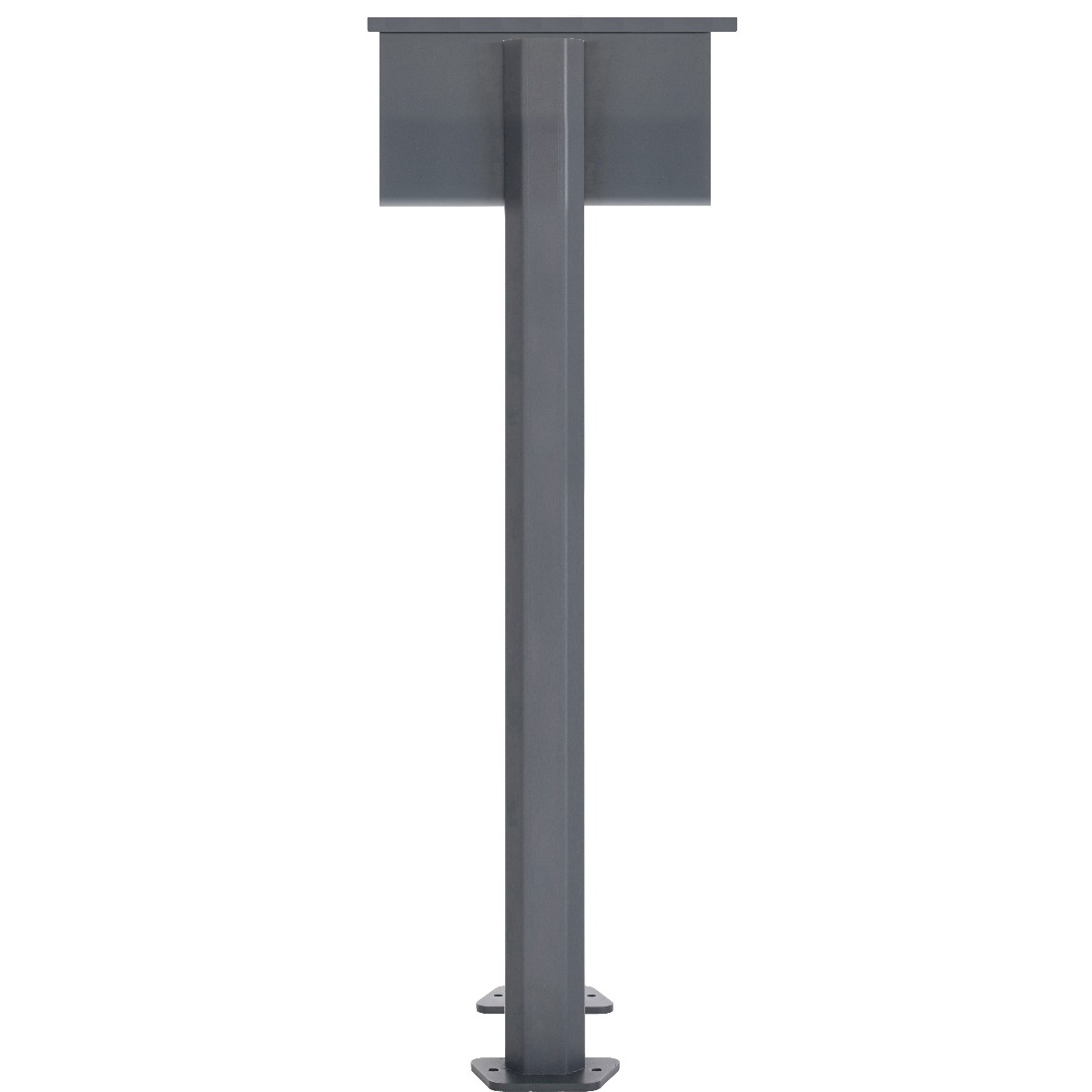 2er Edelstahl Briefkastenanlage freistehend Design BASIC Plus 385XP ST-T - RAL nach Wahl