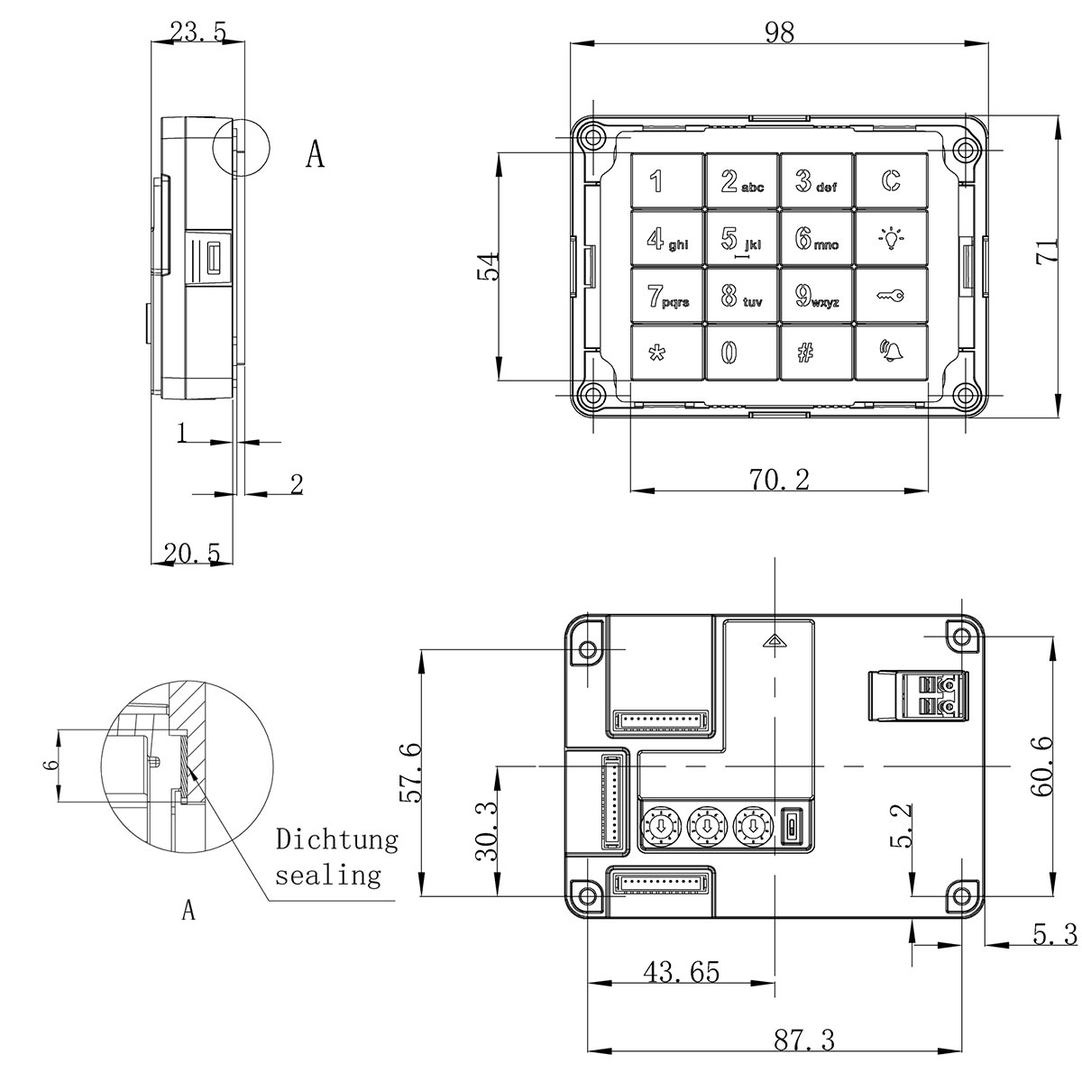 Busch-Jaeger Tastatur-Modul Edelstahl